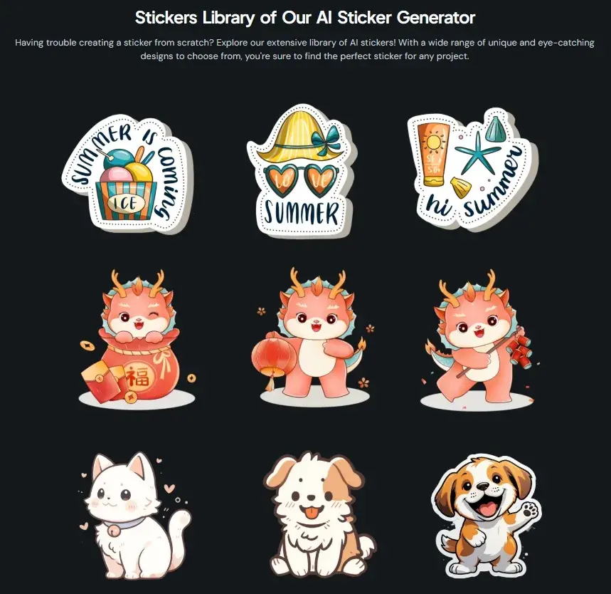 AI sticker generator