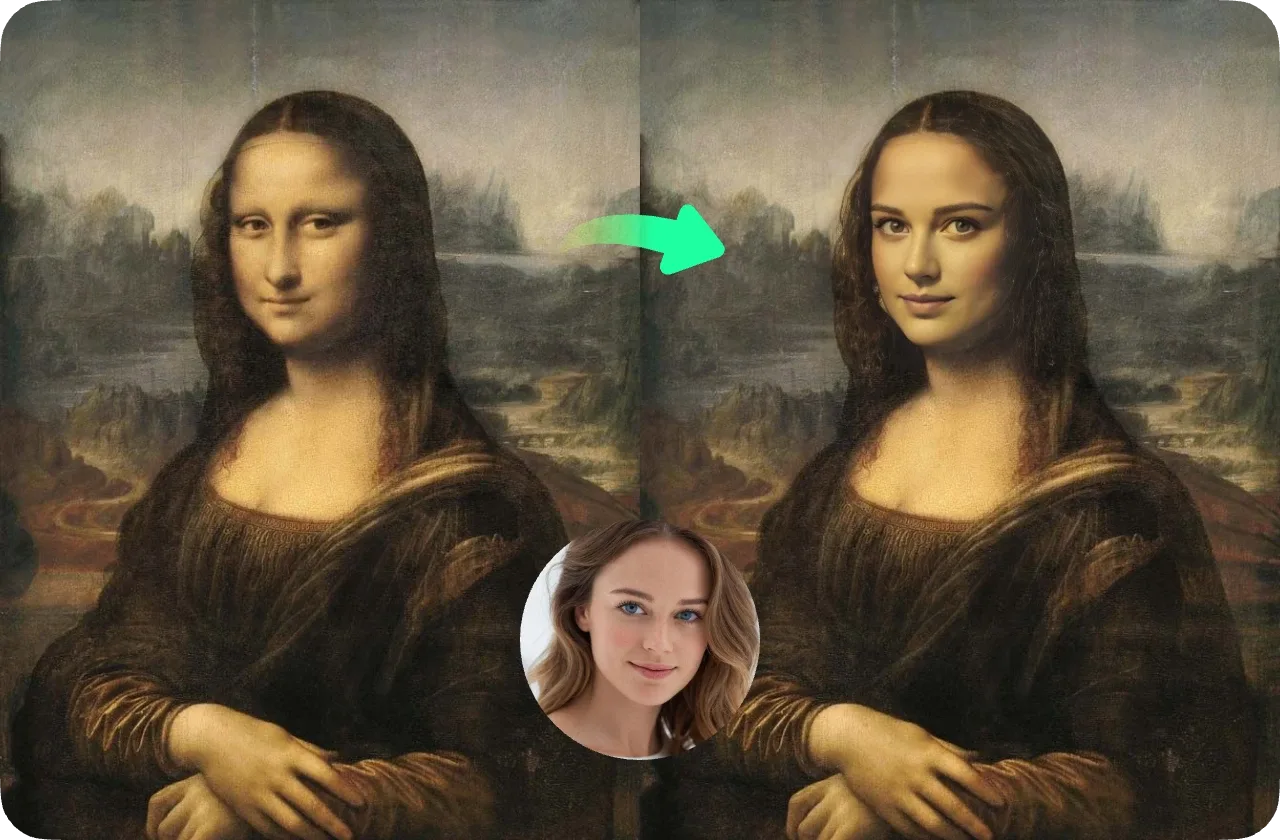 Face Swapping in Painting